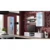 Cama Meble SOHO 180 mueble de TV, blanco / blanco brillante