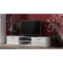 Cama Meble SOHO 180 mueble de TV, blanco / blanco brillante