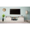 Mueble TV Cama Meble GRANERO RTV 200x56,7x35 cm — parte superior blanca, cuerpo de aglomerado