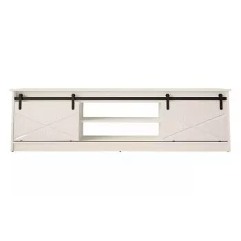 Mueble TV Cama Meble GRANERO RTV 200x56,7x35 cm — parte superior blanca, cuerpo de aglomerado