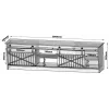 Mueble TV Cama Meble GRANERO RTV, acabado roble Wotan, 2000×350×567 mm
