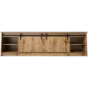 Mueble TV Cama Meble GRANERO RTV, acabado roble Wotan, 2000×350×567 mm