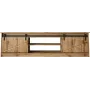 Mueble TV Cama Meble GRANERO RTV, acabado roble Wotan, 2000×350×567 mm