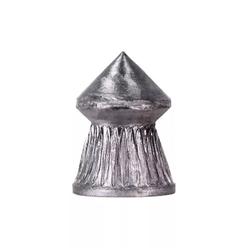 Diábolo para carabina de aire RANGER CLAS03.45.500 — diábolo 4,5 mm, punta afilada estriada, 500 uds. en dispensador de aluminio