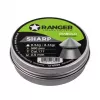 Balines diábolo RANGER PRORO.45.500.S — 4,5 mm Diabolo punta afilada, 500 uds., dispensador de aluminio