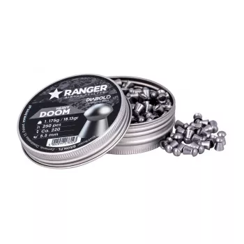 Diábolos RANGER PRORO.55.250.DH Diabolo 5,5 mm, 250 uds., color plata, dispensador de aluminio