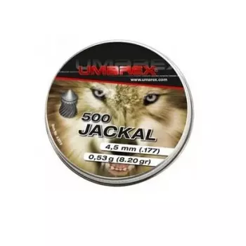 Balines para pistola de aire UMAREX Jackal 4,5 mm punta estriada, plomo, 0,53 g — 500 uds.