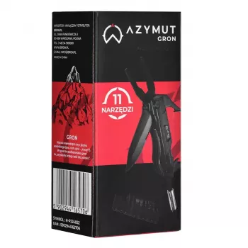 AZYMUT Gron H-P224052 herramienta multiusos, 11 herramientas + 9 puntas + funda