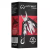 AZYMUT Turon H-P224108 multiherramienta, 10 herramientas + mosquetón + funda para cinturón