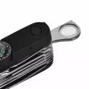 Navaja AZYMUT Tatron Navaja multiusos con 25 herramientas, acero inoxidable, 9 cm plegada, 200 g, funda de cuero