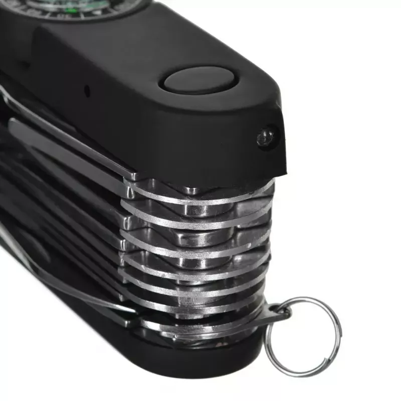 Navaja AZYMUT Tatron Navaja multiusos con 25 herramientas, acero inoxidable, 9 cm plegada, 200 g, funda de cuero
