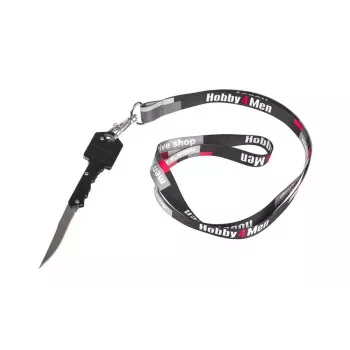 Navaja GUARD YC-006-BL — compacta negra, hoja de acero inoxidable 50 mm, plegada 70 mm, peso 80 g