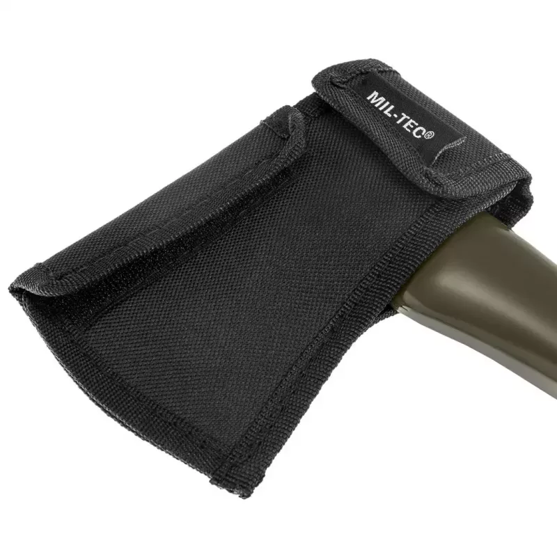 Mil-Tec hacha con funda, verde oliva