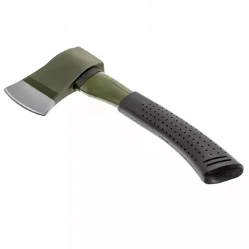 Hacha Mil-Tec 15506000 — hacha de exterior compacta, hoja de acero inoxidable 4,6 mm, longitud 280 mm, ancho de cabeza 80 mm, peso 832 g
