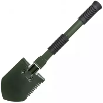Pala plegable Mil-Tec Mini II — herramienta de zapador compacta, 405 mm de longitud, 100 mm de hoja, 560 g, plegable (15,5 x 10 x 6,5 cm)