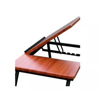 Mesa de noche HERDEGEN 421118 — estantería compacta de plástico con 4 baldas, bronce, 250 mm de altura