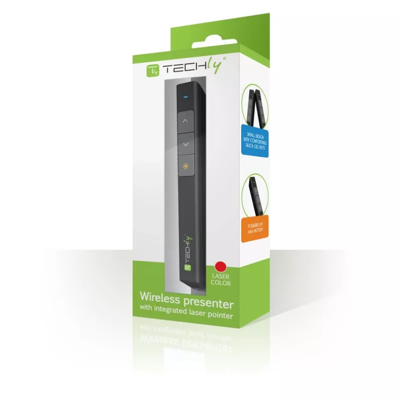 Techly ITC-LASER26 presentador inalámbrico RF negro