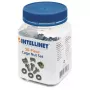 Set de tuercas enjauladas INTELLINET 711081 — carcasa de plástico, plateado, set de montaje, 10 g