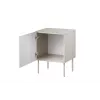 Mesita de noche Cama meble SIENA 44,5×40×59 cm, cashmere mate, MDF y aglomerado, set de 2