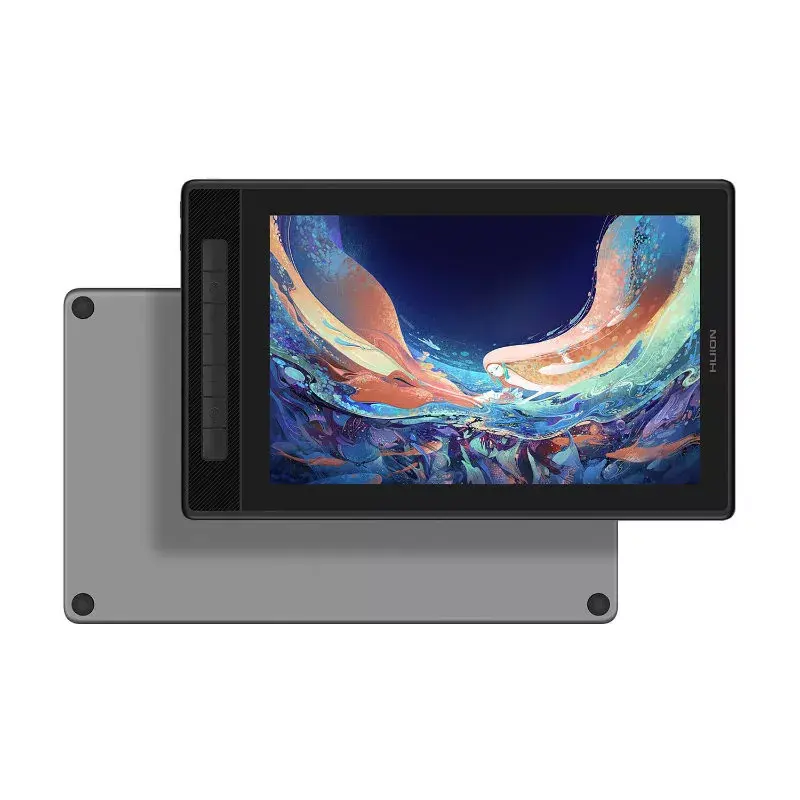 HUION Kamvas Pro 13 (2.5K) GT1302 tableta gráfica con pantalla, IPS 2.5K de 13,3 pulgadas, punto cuántico, 286,5×179 mm, 8192 niveles de presión, 5080 lpi, USB-C, plateada