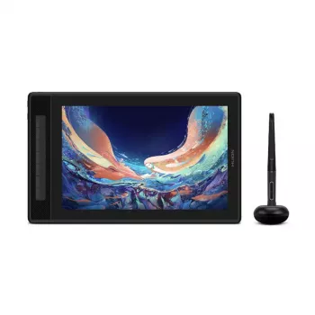 Tableta gráfica HUION Kamvas Pro 13 — pantalla QLED IPS de 13,3 pulgadas 2560×1600, superficie de trabajo de 286,5×179 mm, 8192 niveles de presión, 5080 lpi