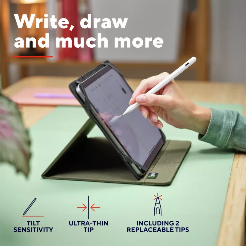 Lápiz stylus Trust Kyna 13 g blanco compatibilidad con tablet