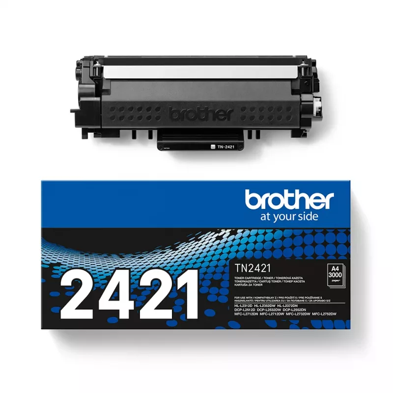 Tóner Brother TN-2421 Negro, cartucho de tóner láser original, 1 ud., compatible con impresoras Brother