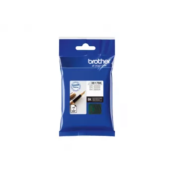 Cartucho de tinta Brother LC-3617BK negro, original, rendimiento 550 páginas, 1 ud.