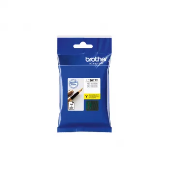 Cartucho de tinta amarillo Brother LC-3617Y, original, rendimiento estándar, 550 páginas