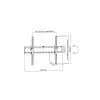 Gembird WM-70T-02 soporte de pared para TV de 37–70 pulgadas, máx. 40 kg, VESA 200×200–600×400, inclinación ±12°, distancia a la pared 5,3 cm, acero, negro