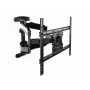 Gembird WM-75ST-01 soporte de pared articulado para TV de 32–75 pulgadas, VESA 600×400, máx. 45,5 kg, inclinación -5°–8°, giro ±50°, acero, negro