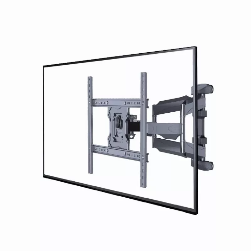 Gembird WM-75ST-01 soporte de pared articulado para TV de 32–75 pulgadas, VESA 600×400, máx. 45,5 kg, inclinación -5°–8°, giro ±50°, acero, negro
