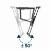 Gembird WM-75ST-01 soporte de pared articulado para TV de 32–75 pulgadas, VESA 600×400, máx. 45,5 kg, inclinación -5°–8°, giro ±50°, acero, negro
