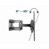 Soporte de pared para TV GEMBIRD WM-70ST-01 para pantallas de 37 inch–70 inch, inclinación 0° a -20°, giro ±60°, VESA 200×200–600×400, máx. 35 kg, Negro