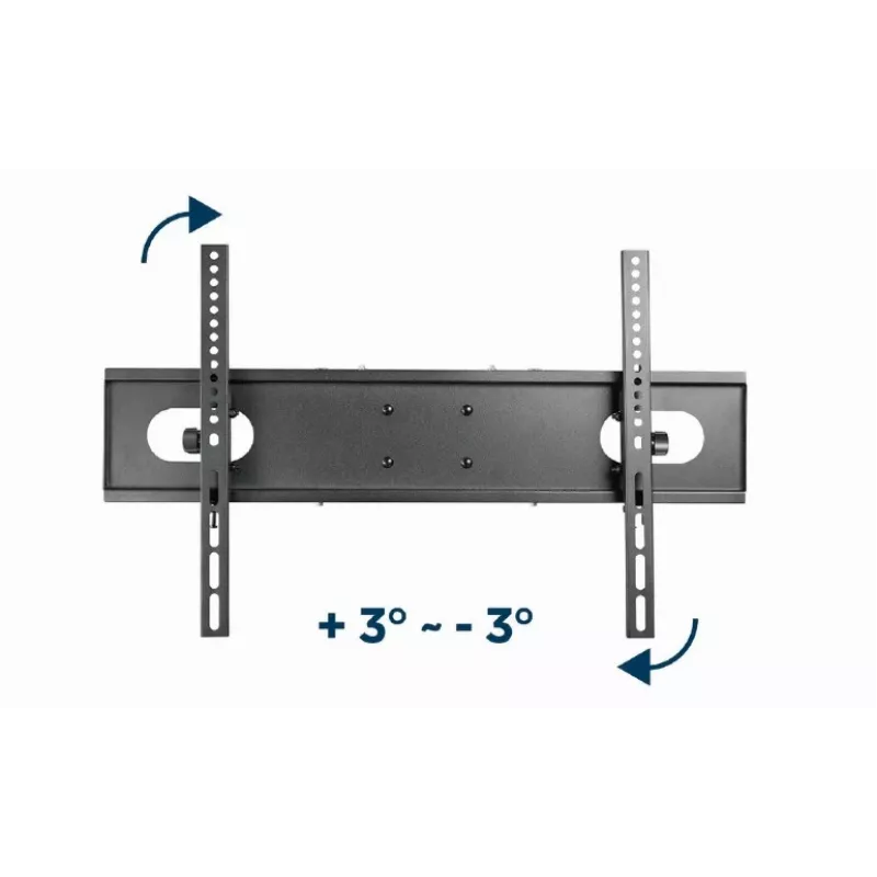 Soporte de pared para TV GEMBIRD WM-70ST-01 para pantallas de 37 inch–70 inch, inclinación 0° a -20°, giro ±60°, VESA 200×200–600×400, máx. 35 kg, Negro