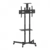 Soporte carro móvil para TV y monitor MANHATTAN 461238, móvil, negro, altura 1803 mm, VESA 200x200–600x400, máx. 50 kg