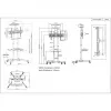 Soporte carro móvil para TV y monitor MANHATTAN 461238, móvil, negro, altura 1803 mm, VESA 200x200–600x400, máx. 50 kg