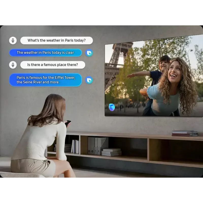 Samsung QE75QN85FAUXXH 75″ Neo QLED QN85F televisor inteligente 4K UHD, 3840x2160, 144 Hz, QD-Mini LED, Wi-Fi, Bluetooth, 4x HDMI, 2x USB, DVB-T2/C/S2, 190,5 cm, plateado