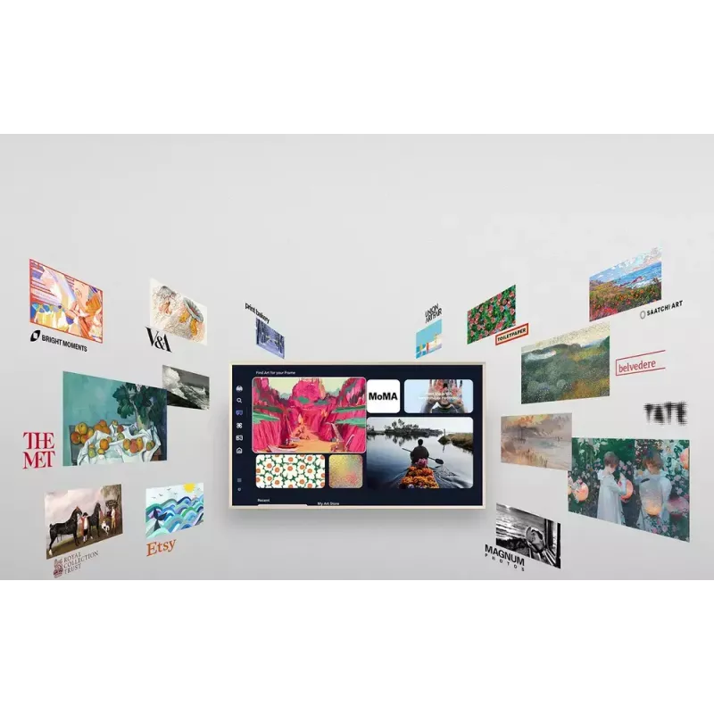Televisor Samsung QE65LS03FAUXXH 65 inch The Frame QLED 4K HDR Smart TV, 3840×2160, Tizen, 120Hz