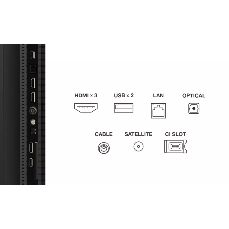 TV TCL P79K 50 inch QLED 4K (127 cm) 3840 x 2160, Google TV, HDR10+, HDMI 2.1, 3xHDMI, Wi‑Fi, Bluetooth