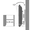 Soporte de pared Techly 19-37 inch para TV LED-LCD, inclinable, orientable 1 eje, negro ICA-LCD 2900B