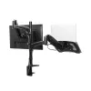 Soporte de escritorio TRUST Mara soporte de monitor de doble brazo para 2 pantallas hasta 32 inch – pistón de gas, VESA 75x75–100x100, máx. 16 kg, pinza, negro