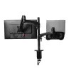Soporte de escritorio TRUST Mara soporte de monitor de doble brazo para 2 pantallas hasta 32 inch – pistón de gas, VESA 75x75–100x100, máx. 16 kg, pinza, negro