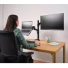 Soporte de escritorio TRUST Mara soporte de monitor de doble brazo para 2 pantallas hasta 32 inch – pistón de gas, VESA 75x75–100x100, máx. 16 kg, pinza, negro