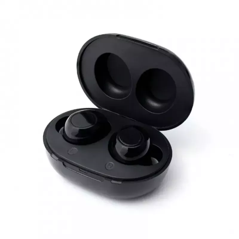 Amplificador de sonido Haxe JH-A39 in-ear, recargable, ganancia 35 dB, 400–4500 Hz, 6 niveles de volumen, estuche de carga