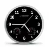 Reloj de pared de cuarzo Esperanza Lyon EHC016K, redondo, negro