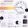 Reloj de pared de cuarzo Esperanza Lyon EHC016K, redondo, negro
