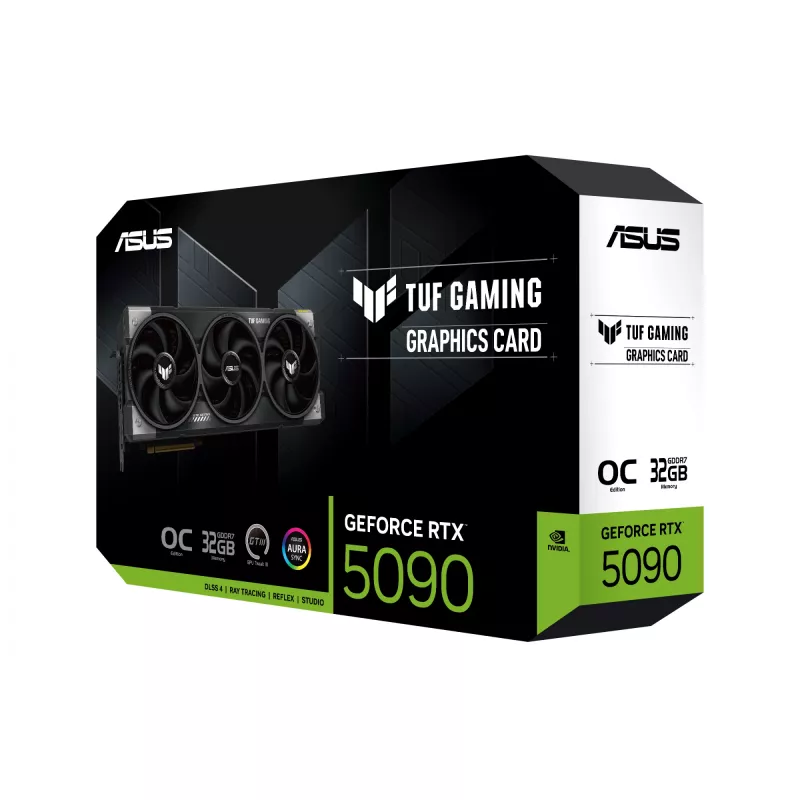 Tarjeta gráfica ASUS TUF Gaming GeForce RTX 5090 — 32 GB GDDR7, 512 bits, PCIe 5.0, 3 ventiladores