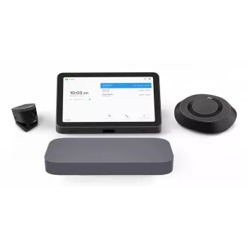 Kit de videoconferencia ASUS Google Meet GQE20A-G5003UN Small/Medium Room Kit, cámara ePTZ UHD, altavoz manos libres, consola táctil