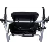 Andador MDH PPC035 / andador con asiento y cesta, aluminio, plegable, carga máx. 136 kg